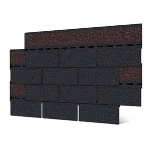 Bardeaux de toit noirs traditionnels directs d'usine Conception moderne à 3 onglets en fibre de verre asphaltée durable pour les toitures résidentielles - Product Image 2