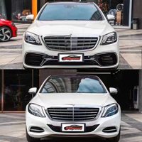 Body Kit Mobil Mercedes S Class W222 2014-2017 ke 2018-2020 Model S63 AMG Kualitas Tinggi Baru Set Lengkap
