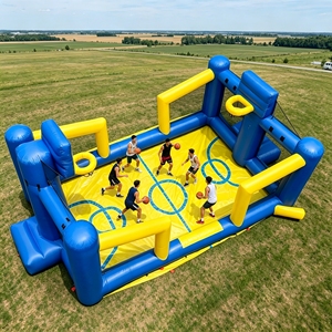 Terrain <span class=keywords><strong>de</strong></span> jeu gonflable personnalisable pour le basketball et les activités sportives - Product Image 1