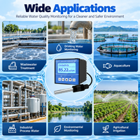 Capteur de salinité liquide Coda CDT-1T1B pour l'aquaculture, analogique/numérique, sorties 4-20mA RS485, électrode en alliage de titane, précision de 1%