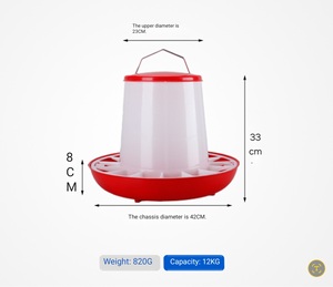 Bebedero de aves de corral con patas, contenedor de agua duradero con mango de transporte para Pollos y Aves - Product Image 6