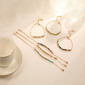 Fashion Bohemian Jewelry Charm <b>Bead</b> <b>Bracelets</b> Gold Plated <b>Beads</b> <b>Bracelet</b> - Product Image 1