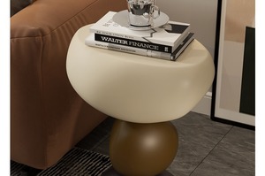 Craftsman Designer High-<strong>End</strong> Cream Side <strong>Table</strong> Creative Light Luxury <strong>Resin</strong> Corner <strong>Table</strong> for Living Room - Product Image 6