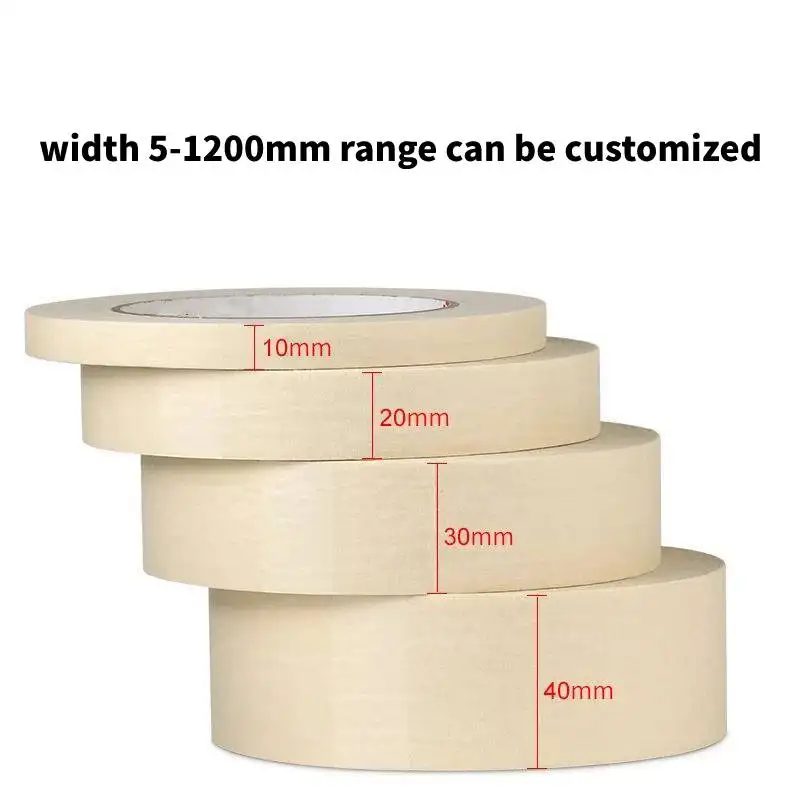 페인트 크레이프 종이 목적 마스크 테이프 자동차 접착 마스킹 테이프