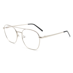 Montatura per Occhiali HIGO in Metallo Dorato di Lusso, Stile Business Quadrato a Cerchio Intero, Unisex per Uso Quotidiano - Product Image 2