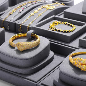 Collana <span class=keywords><strong>espositore</strong></span> gioielli in metallo portagioie espositori per gioielli Expositores anelli orecchino negozio sportello vetrina - Product Image 4