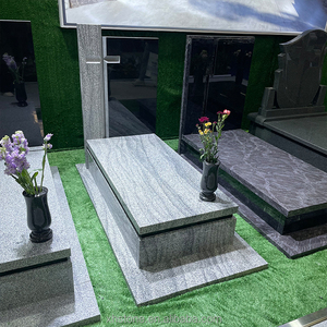 Cementerio de tamaño personalizado de diseño moderno Americano, Lápida de piedra de granito rojo Natural, lápida de cementerio, monumento conmemorativo de mármol - Product Image 6