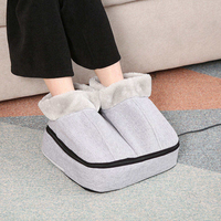 Bottes chauffantes électriques sans fil, coussin chauffant pour les pieds, masseur thermique pour les pieds, appareil de massage chaud pour les pieds, pour l'intérieur, hiver, décontracté