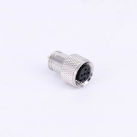 Connecteur femelle M12 à 5 broches, codage A, étanche IP67, borne à vis câblable sur site pour capteurs et automatisation