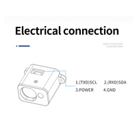 100Hz Laser Distance Mesure Compteur Phase Méthode Haute Précision Compact taille Lidar Allant Capteur Laser Télémètre Module