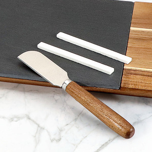 Acacia Wood Cheese <b>Board</b> Set With Stainless Steel Knife Durable Cheese <b>Tools</b> For Serving And Cutting - Product Image 3