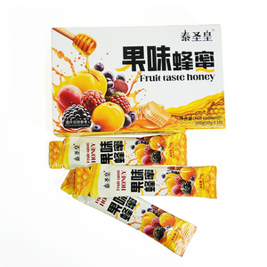 Bâtonnets de miel aux fruits mélangés assortis, sachets de miel portables saveur fruitée, bâtonnets de miel OEM marque privée - Product Image 2