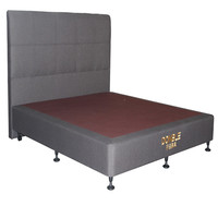 Tête de lit de lit double en tissu rembourrée de qualité supérieure, style moderne, en contreplaqué, pour hôtel, vente en gros