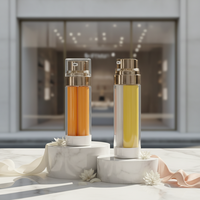 Nouvelle Arrivée Flacons Pompe Airless à Double Chambre en Plastique ABS PP pour Emballage de Sérums, Crèmes Visage et Nettoyants Faciaux