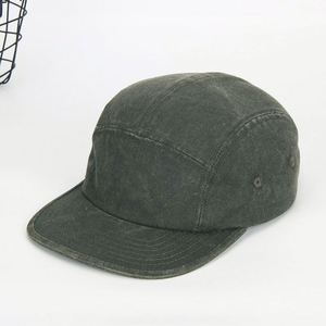 Washed Canvas Camping Hat Street Trendy <b>Flat</b> Eave Brow Baseball <b>Cap</b> for <b>Men</b> Women Outdoor Hip Hop Streetwear - Product Image 4