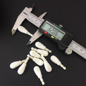 Aplicador de brillo de labios de pie Doe flocado al por mayor de fábrica para cabezal de cepillo de varita de brillo de labios o tubos de brillo de labios pinceles de labios de maquillaje - Product Image 1