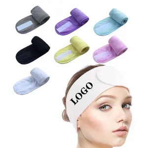 Make-up Gesichts Großhandel Handtuch Wrap Stirnbänder bestickt Bad elastische Mädchen SPA Stirnband