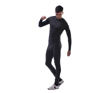 Pyjama en Polyester Spandex de couleur unie pour homme, <span class=keywords><strong>sous</strong></span>-vêtements thermiques de <span class=keywords><strong>sport</strong></span>, offre spéciale, collection <span class=keywords><strong>hiver</strong></span> - Product Image 2