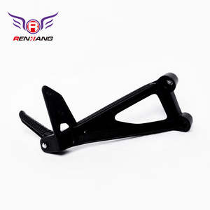 Repose-pieds en alliage d'aluminium d'origine Renhang pour moto ZONSHEN <span class=keywords><strong>RC600</strong></span>, noir mat, pièce arrière - Product Image 1