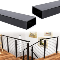 Câble de garde-corps extérieur en acier inoxydable thermolaqué noir HIMOWAY Premium à faible entretien