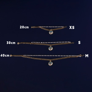 Collier en alliage de perles pour animaux de compagnie Série Océan, 4 styles de pendentifs, longueur réglable, écologique, résistant à la décoloration et durable pour chiens et chats - Product Image 3