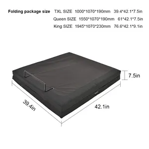 USA Warehouse Split King Adjustable Bed Frame Modern Foldable Bed Electric California King Size Bed Base With Mattress