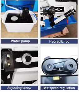 Máy cưa băng kim loại nhỏ nằm ngang với lực căng bằng tay và động cơ 1.1kW để cắt 8 <span class=keywords><strong>inch</strong></span> - Product Image 4