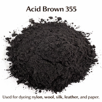 Colorants acides réactifs brun 355 haute pureté, force 200 %, résistants à l'humidité et à l'usure, marque LIECHEN pour textiles et cuir