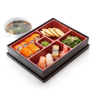Boîte à bento japonaise de restaurant de sushi 2025, livraison de 5 compartiments, boîte à déjeuner japonaise servie sur le train à grande vitesse <span class=keywords><strong>Genji</strong></span> - Product Image 2