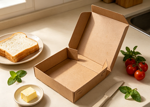 Eco-Friendly High-End Kraft Corrugated Paper Die Cut Folded Box Without Glue <b>Square</b> Shape Anti-Crush & Damage Resistance - Product Image 4
