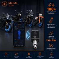 Système TPMS interne Malide MLD-B11A pour moto, vélo et vélo électrique, BLE5.2, IP67, batterie 5 ans, affichage APP, OEM, MOQ1, directement de l'usine
