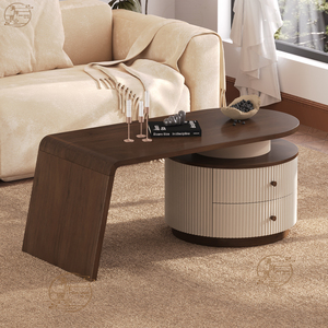 <span class=keywords><strong>Table</strong></span> <span class=keywords><strong>basse</strong></span> moderne de luxe en <span class=keywords><strong>bois</strong></span> <span class=keywords><strong>massif</strong></span> avec rangement pour petit appartement ou salon - Product Image 6