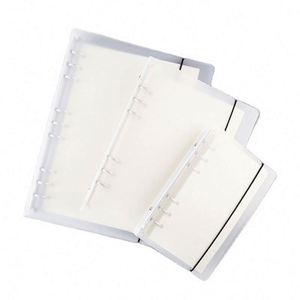 High Quality Simple Frosted Translucent Strap <b>Ring</b> <b>Binder</b> Pvc Custom Colors & Logo A4/B5/A5/A6/A7 6-Hole Business <b>Folder</b> - Product Image 1