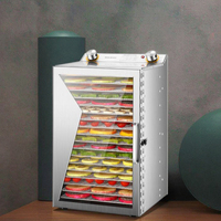 Secador de alimentos preciso de 18 capas con ajustes de perilla ajustables