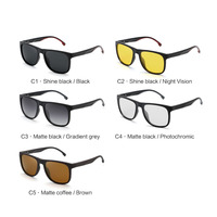 Haute qualité vente chaude aluminium magnésium lunettes polarisées Vision nocturne conduite hommes lunettes de soleil jaunes