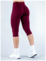 Celana Legging Yoga Premium Wanita GH New Sportswear XS-XL Bahan Nylon Spandex, Model Longgar, Pinggang Tinggi, Lipat, Kaki Lebar