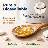 NAC 600mg N-Acétyl-L-Cystéine en gélules molles avec NAD+ Huile de noix de coco MCT Antioxydant Complément alimentaire 300 unités