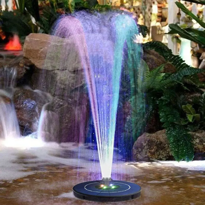 LED ملونة مضخة المياه العائمة ضوء النافورة لحمام السباحة حمام سباحة سبا بركة في الهواء الطلق حديقة فيلا فندق الفناء
