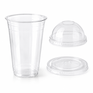 Bicchiere Trasparente Sostenibile in PLA da 24oz, Usa e Getta per Bubble Tea e Caffè - Product Image 4