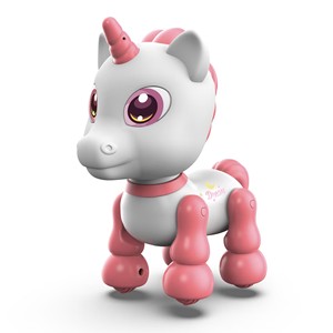 <span class=keywords><strong>Jouet</strong></span> de dinosaure de <span class=keywords><strong>licorne</strong></span> de chien de <span class=keywords><strong>robot</strong></span> animal électrique intelligent interactif avec la répétition de lumière Tough Go 3 sons en matière plastique pour des enfants - Product Image 1