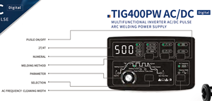 Inversor Pulse cold tig welding machine with wsme 400amp ac/dc with 400 tig welding machine with water cooling with arc - Product Image 3