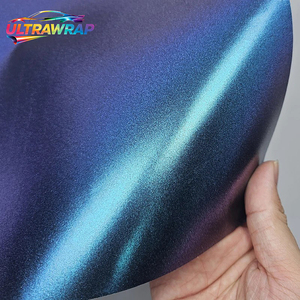Vinilo Adhesivo para Autos Unigraphix, Brillante o Mate, Color Azul Púrpura Camaleón, con Purpurina, para Envolver la Carrocería - Product Image 6