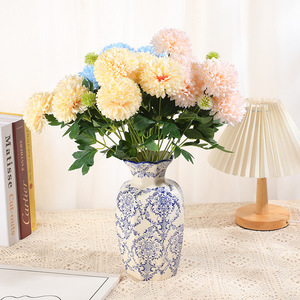 Ramo de Flores de Crisantemo Artificiales de Seda, 4320 cm de Altura, Simulación Realista, Decoración para Bodas - Product Image 5