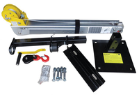 Korrosionsbeständiger Alumi-Lite Davit-Kran 880 Lb Manuelle Winde für Marine-Schiffe Schnellboote Decks Küsten- und Offshore-Gebiete