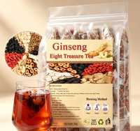 Sachets de thé aux 5 trésors de ginseng avec emballages personnalisés