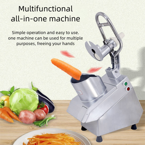Coupe-légumes et fruits électrique multifonctionnel Coupe-légumes commercial Coupe-légumes tranche-légumes Dicer Shredder Machine - Product Image 2