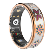 Bague connectée intelligente en émail pour Android et iOS : Suivi de la fréquence cardiaque, de l'oxygène sanguin, de la pression artérielle, du sommeil, des pas et de la forme physique, étanche IP68
