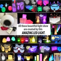 Source de lumière LED rechargeable RVB colorée, base de lampe en plastique, modules d'éclairage nocturne personnalisés, accessoires DIY imprimés en 3D