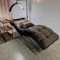 Cama Profesional Curva para Pestañas, Cómoda Cama de Belleza y Cama para Pestañas con Diseño Curvo, Ideal para Extensiones de Pestañas en Salón