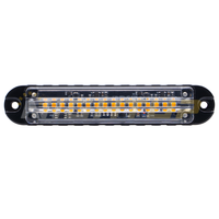 Feux de signalisation d'urgence à LED haute luminosité 12V 24V, feux stroboscopiques à LED pour montage en surface de voiture, feux stroboscopiques à LED pour calandre, SAE R65 CE IP67